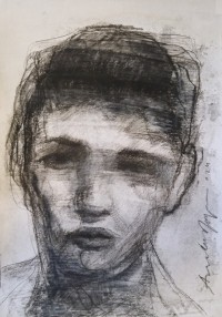 Arsalan Naqvi, 10 x 14 Inch, Charcoal on Paper, Figurative Painting, AC-ARN-152